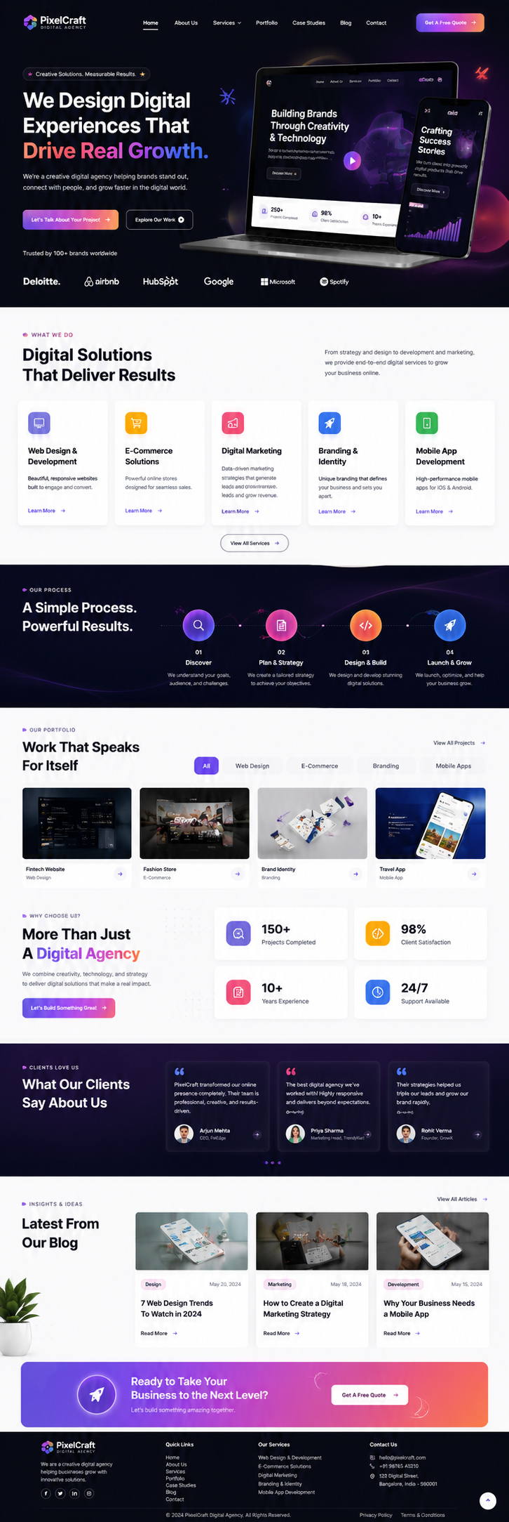 Digital agency website